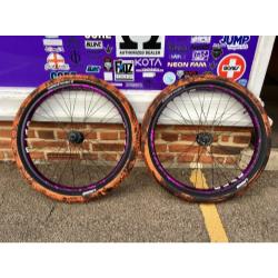 26" Mafia Tyres and Wheels Set - Purple/Orangee