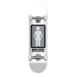 Girl Complete Skateboard OG Black White Andrew Brophy 8.25"