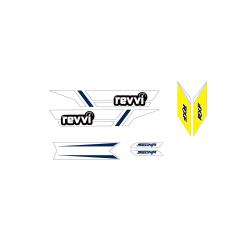 Revvi Graphics Kit - White - To fit Revvi 12", 16" and 16" Plus Electric Balance Bikes