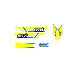 Revvi Graphics Kit - Yellow - To fit Revvi 12&quot;, 16&quot; and 16&quot; Plus Electric Balance Bikes