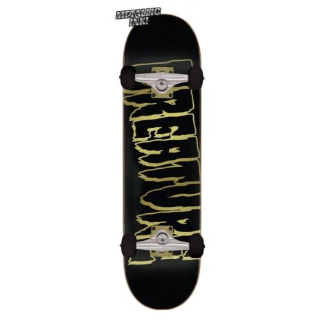 Creature Complete Skateboard Logo Outline Large Sk8 - Black/Gold  £89.99