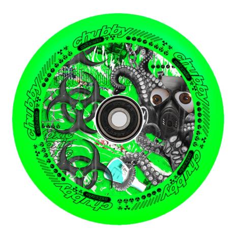 Chubby Lab Wheels Neon Green 110mm - Pair GREEN £51.90