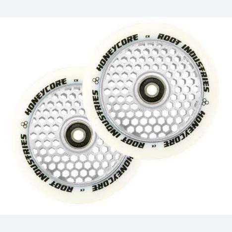 Root Industries Honeycore Wheels 110mm Sold In Pairs White/Mirror £64.95