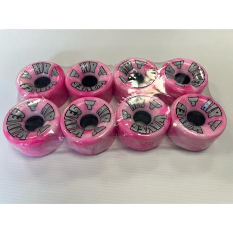 Air Waves Quad Roller Skate Wheels - Pink/White Swirl  - Pack of 8  £53.95