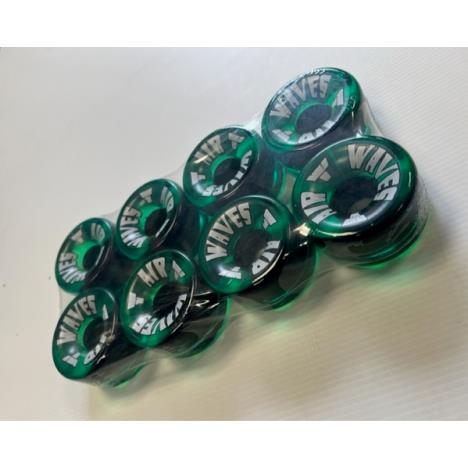 Air Waves Quad Roller Skate Wheels - Clear Green - Pack of 8  £53.95