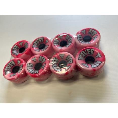 Air Waves Quad Roller Skate Wheels -  Red White - Pack of 8  £53.95