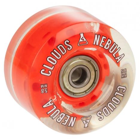 Clouds Urethane Wheels Nebula Light Up 80a Abec5 4pk - Clear/Red Clear/Red £21.99