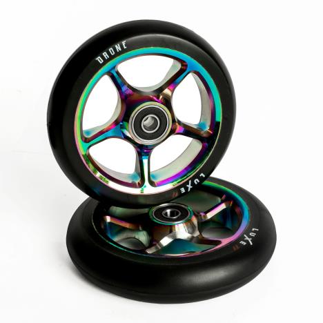 Drone Luxe II 110mm Scooter Wheels - Neochrome - Pair Neochrome £59.98