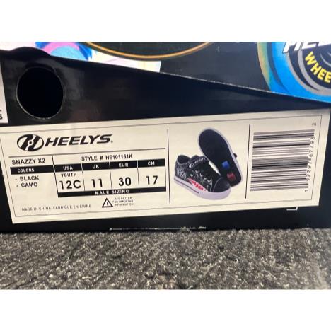 Heelys Black Camo Youth 11 UK  £35.00