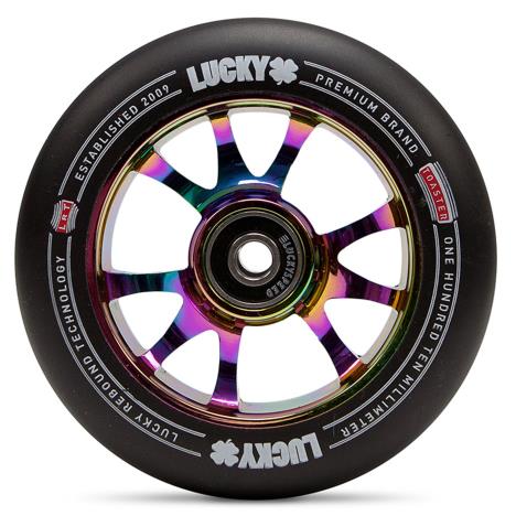 Lucky Scooters TOASTER 110mm Wheels - SOLD IN PAIRS NEOCHROME / BLACK £70.00
