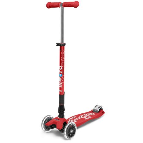 Maxi Micro DELUXE FOLDABLE LED Scooter: Red  £157.95