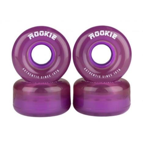 Rookie Quad Wheels Disco - Clear Purple (4 Pack) Purple £9.99