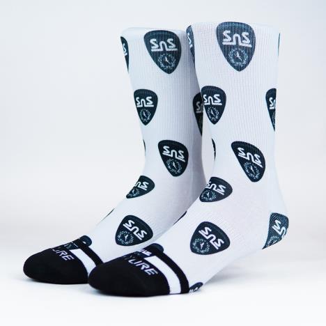 Venture x Scootnskates Socks - Multi Shield - Black  £11.95